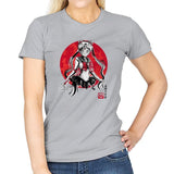Pretty Guardian Sumi-e - Sumi Ink Wars - Womens T-Shirts RIPT Apparel Small / Sport Grey