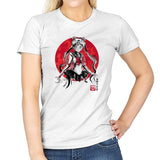 Pretty Guardian Sumi-e - Sumi Ink Wars - Womens T-Shirts RIPT Apparel Small / White