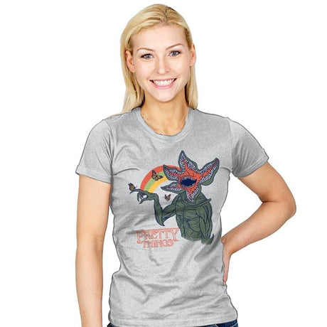 Pretty Things - Womens T-Shirts RIPT Apparel Small / Silver