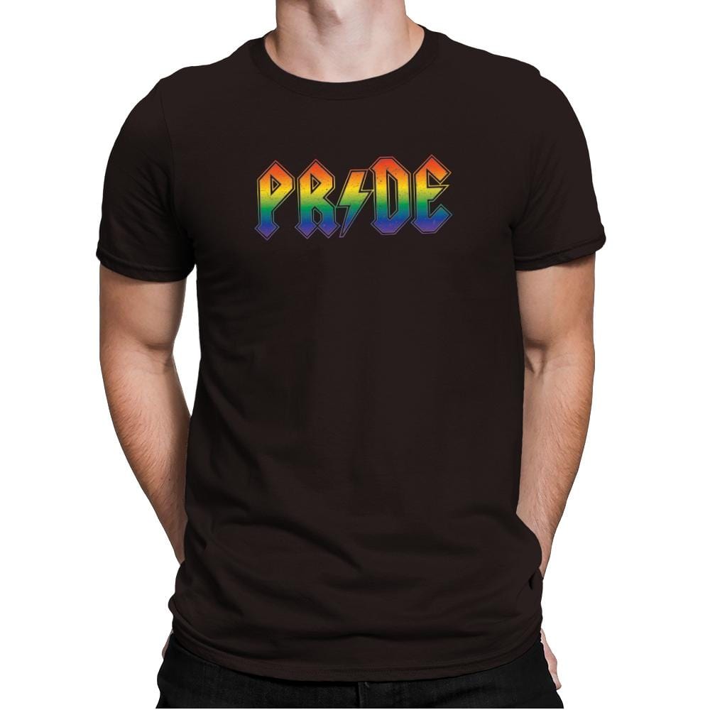 Pride Rock Exclusive - Pride - Mens Premium T-Shirts RIPT Apparel Small / Dark Chocolate