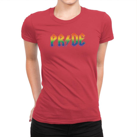 Pride Rock Exclusive - Pride - Womens Premium T-Shirts RIPT Apparel Small / Red