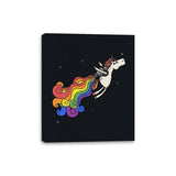 Pride Unicorn Power - Canvas Wraps Canvas Wraps RIPT Apparel 8x10 / Black
