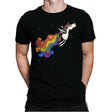 Pride Unicorn Power - Mens Premium T-Shirts RIPT Apparel Small / Black