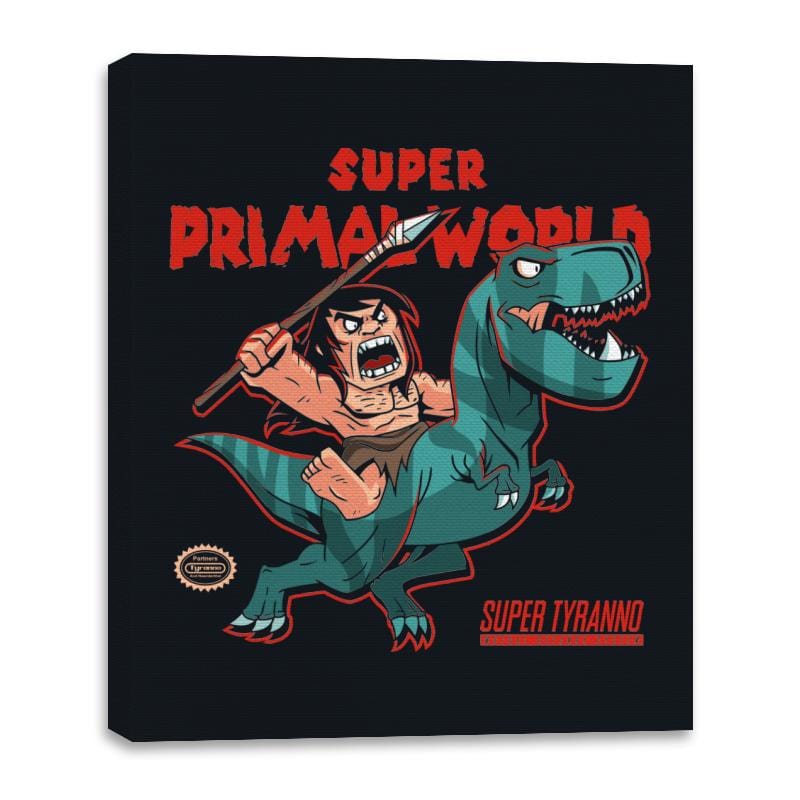 Primordial World - Canvas Wraps Canvas Wraps RIPT Apparel 16x20 / Black