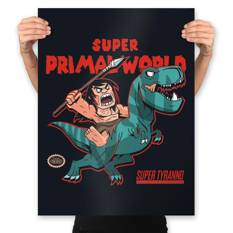 Primordial World - Prints Posters RIPT Apparel 18x24 / Black