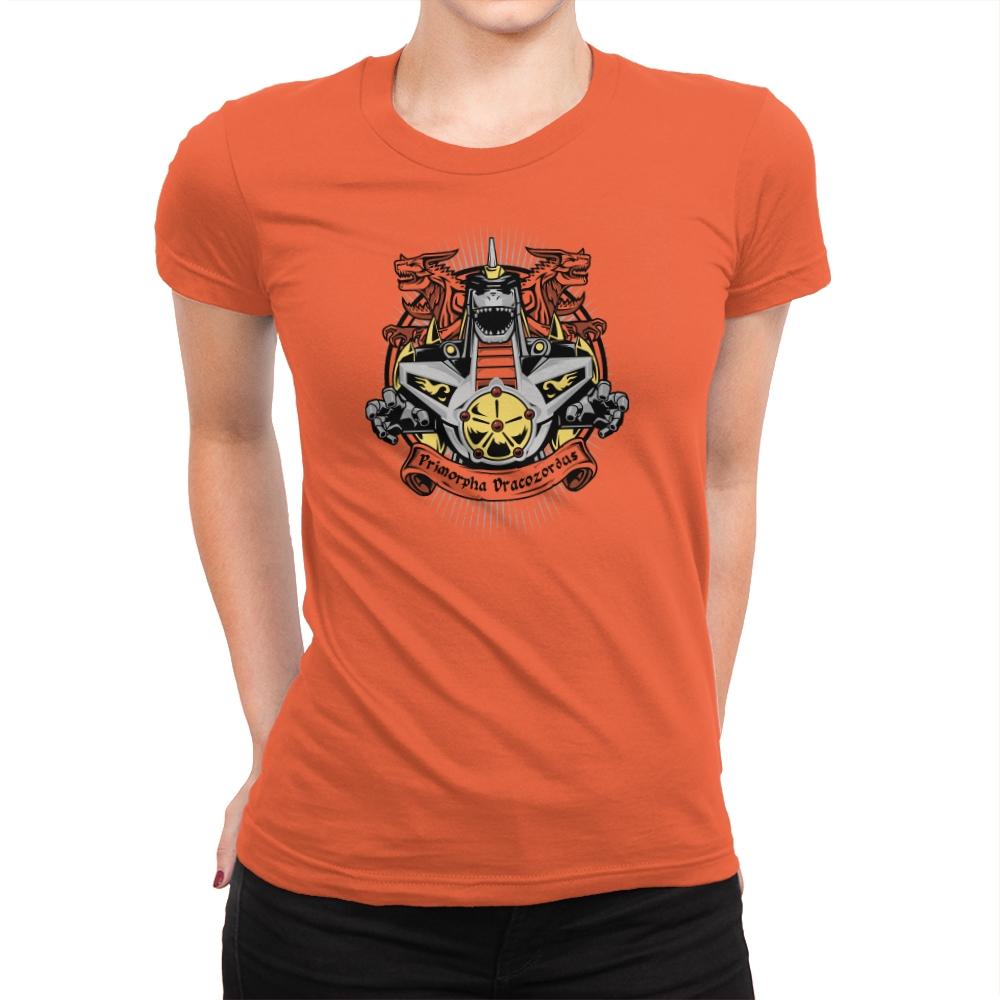 Primorpha Dracozordus - Zordwarts - Womens Premium T-Shirts RIPT Apparel Small / Classic Orange