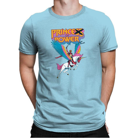 Prince of Power Exclusive - Mens Premium T-Shirts RIPT Apparel Small / Light Blue