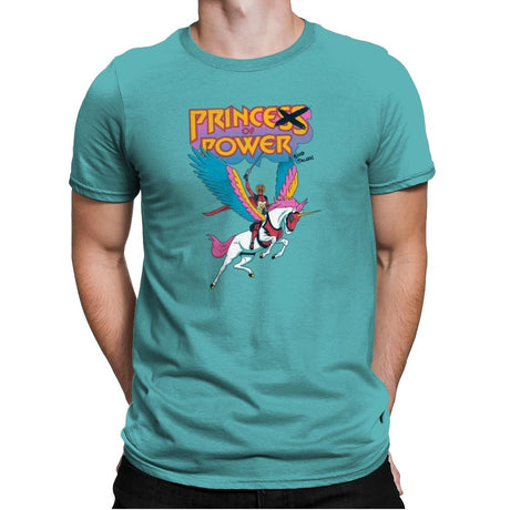 Prince of Power Exclusive - Mens Premium T-Shirts RIPT Apparel Small / Tahiti Blue