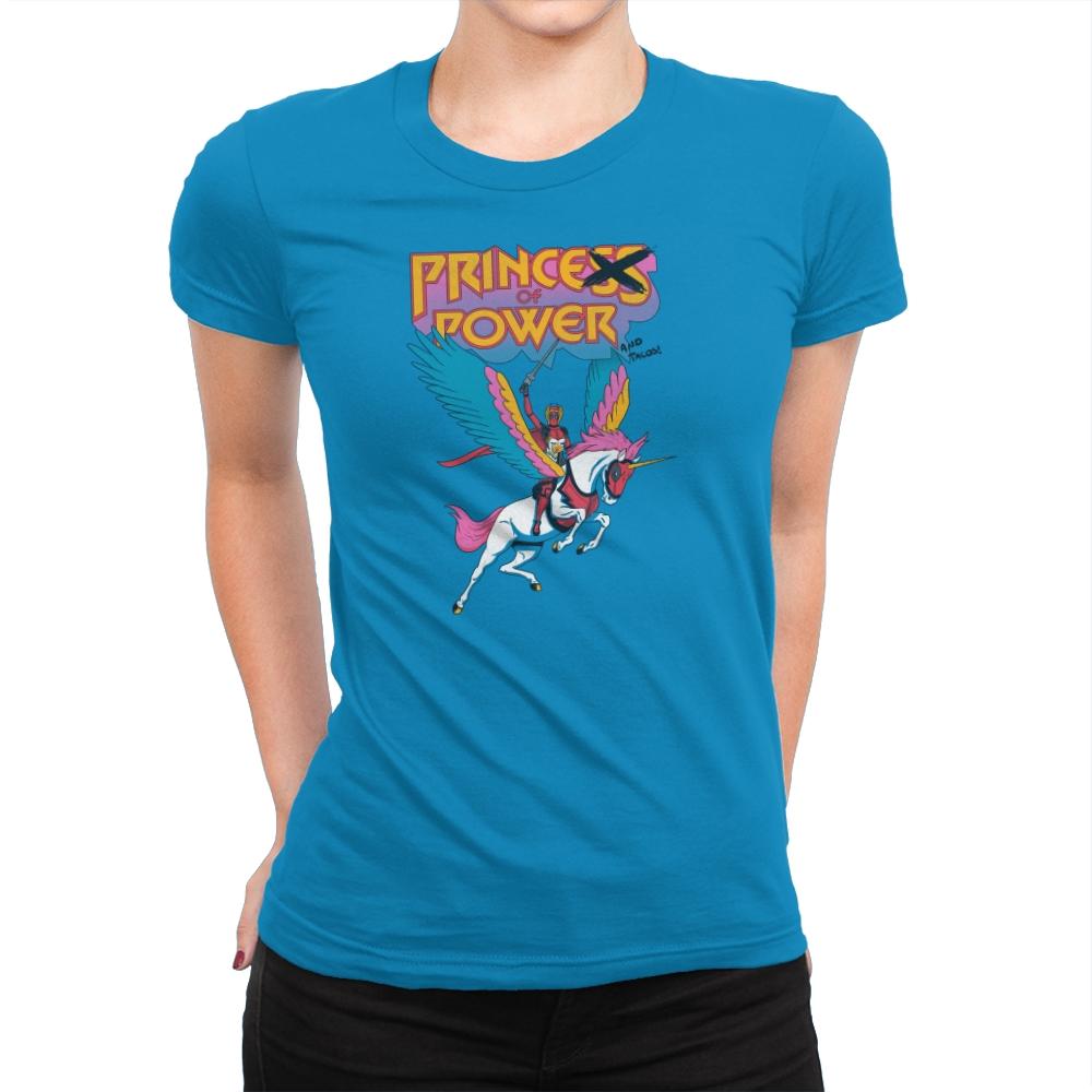 Prince of Power Exclusive - Womens Premium T-Shirts RIPT Apparel Small / Turquoise