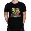 Princess and the Hero - Mens Premium T-Shirts RIPT Apparel Small / Black
