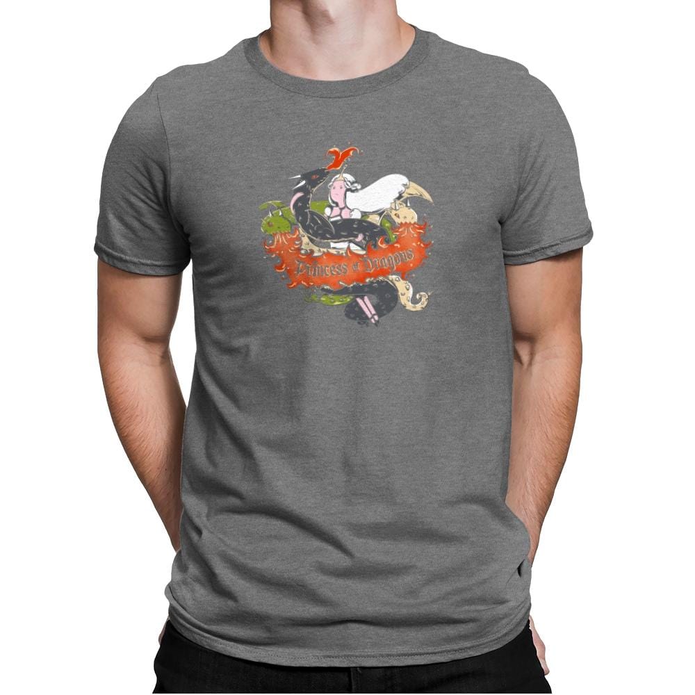 Princess of Dragons Exclusive - Mens Premium T-Shirts RIPT Apparel Small / Heather Grey