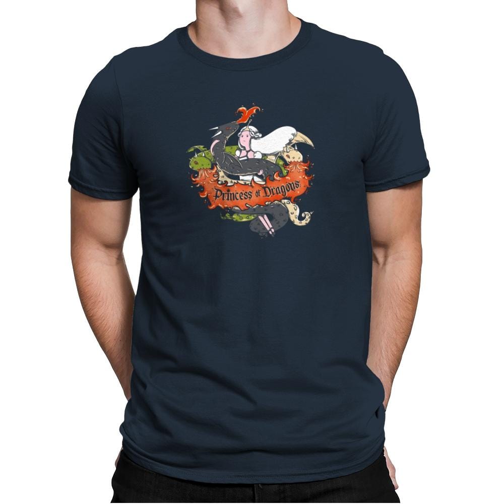 Princess of Dragons Exclusive - Mens Premium T-Shirts RIPT Apparel Small / Indigo