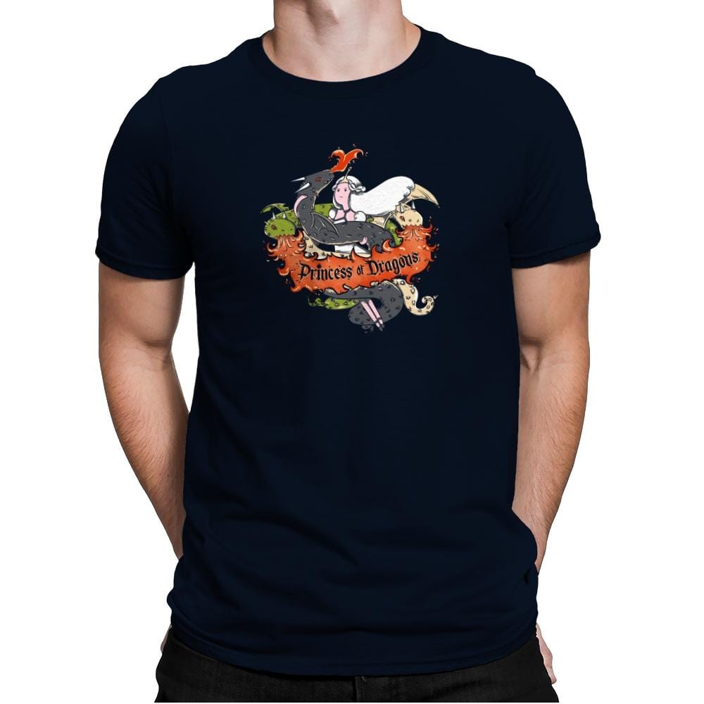 Princess of Dragons Exclusive - Mens Premium T-Shirts RIPT Apparel Small / Midnight Navy