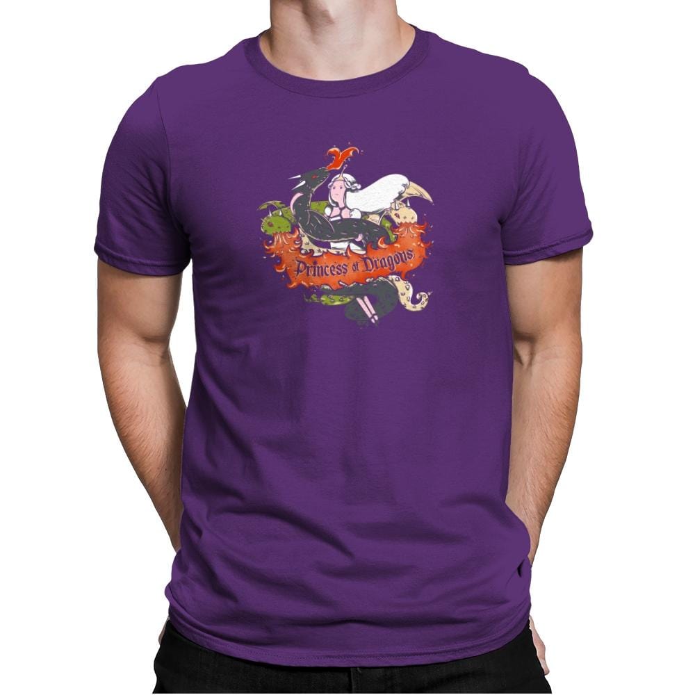 Princess of Dragons Exclusive - Mens Premium T-Shirts RIPT Apparel Small / Purple Rush