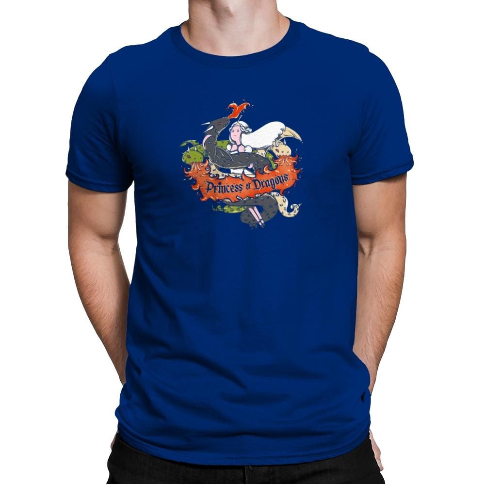 Princess of Dragons Exclusive - Mens Premium T-Shirts RIPT Apparel Small / Royal