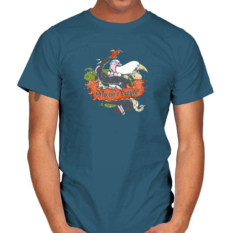 Princess of Dragons Exclusive - Mens T-Shirts RIPT Apparel Small / Indigo Blue