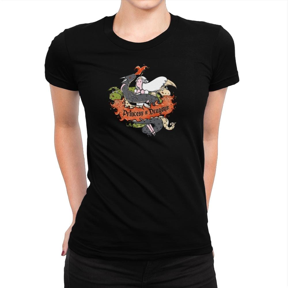 Princess of Dragons Exclusive - Womens Premium T-Shirts RIPT Apparel 3x-large / Indigo