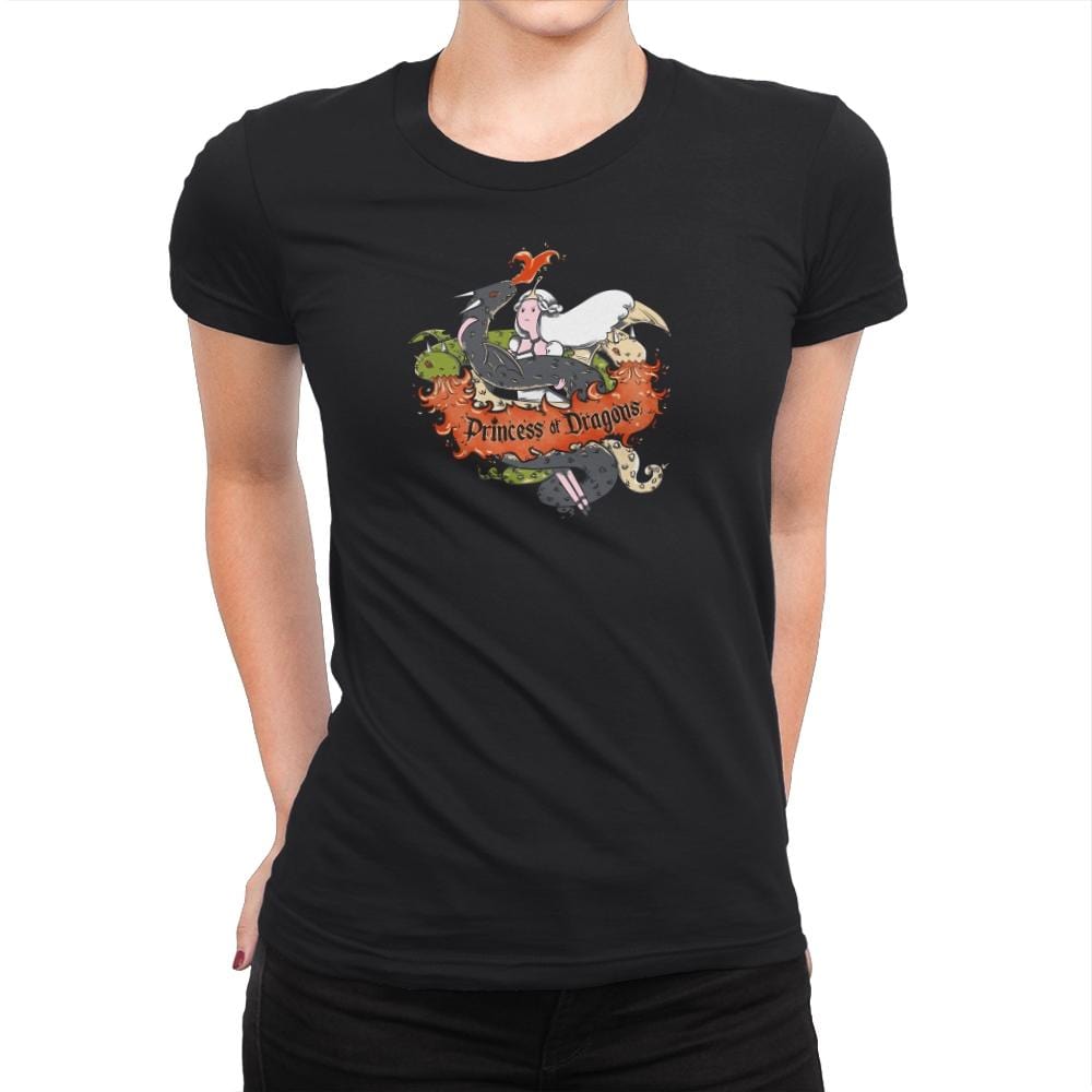 Princess of Dragons Exclusive - Womens Premium T-Shirts RIPT Apparel Small / Black