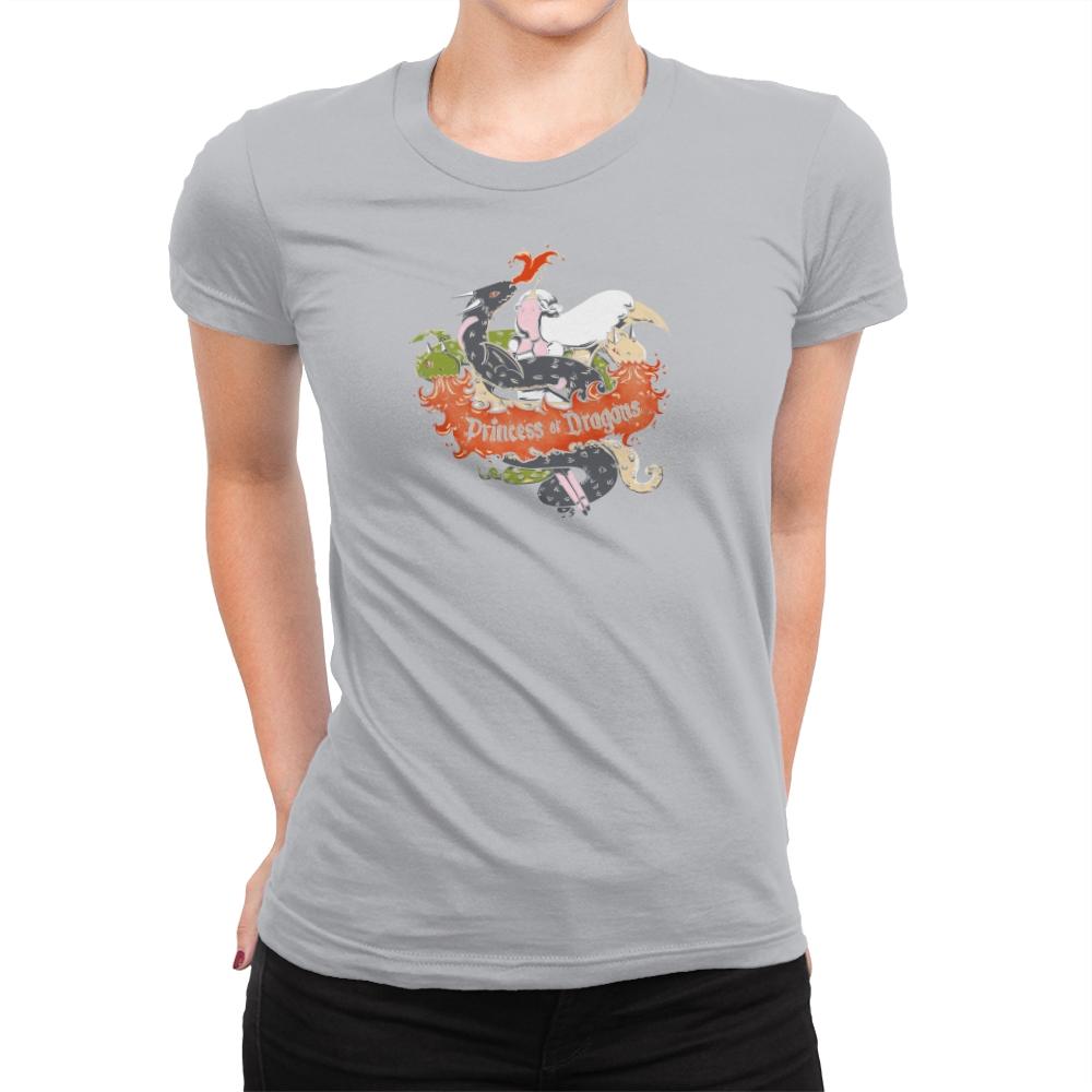 Princess of Dragons Exclusive - Womens Premium T-Shirts RIPT Apparel Small / Heather Grey