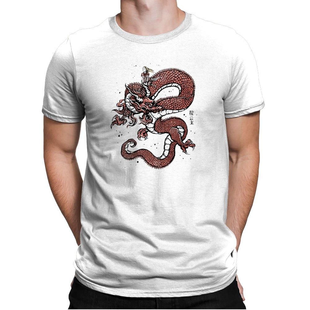 Princess of Dragons - Mens Premium T-Shirts RIPT Apparel Small / White