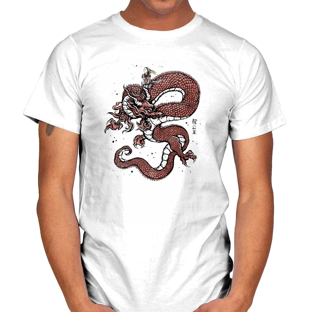 Princess of Dragons - Mens T-Shirts RIPT Apparel Small / White