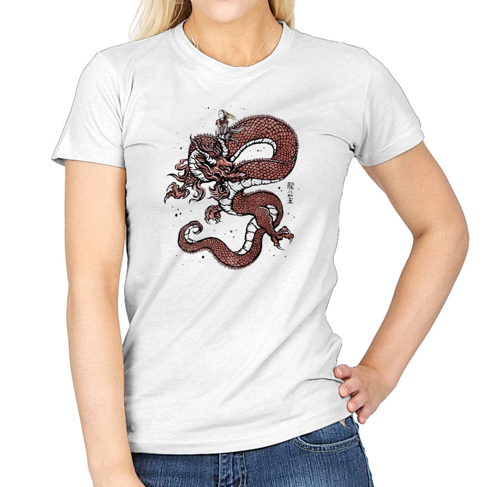 Princess of Dragons - Womens T-Shirts RIPT Apparel Small / White