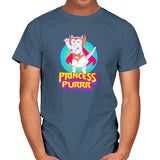 Princess of Purrr - Saturday Morning Tees - Mens T-Shirts RIPT Apparel Small / Indigo Blue