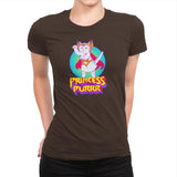 Princess of Purrr - Saturday Morning Tees - Womens Premium T-Shirts RIPT Apparel Small / Dark Chocolate