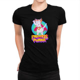 Princess of Purrr - Saturday Morning Tees - Womens Premium T-Shirts RIPT Apparel Small / Indigo