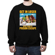 Prison Escape - Crew Neck Sweatshirt Crew Neck Sweatshirt RIPT Apparel Small / Black