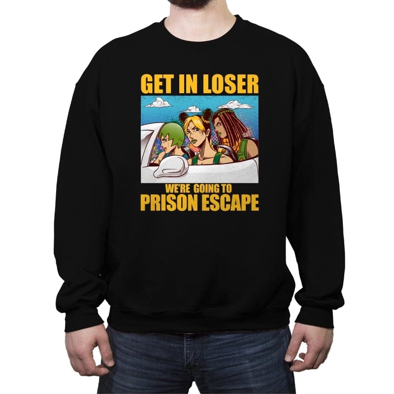 Prison Escape - Crew Neck Sweatshirt Crew Neck Sweatshirt RIPT Apparel Small / Black