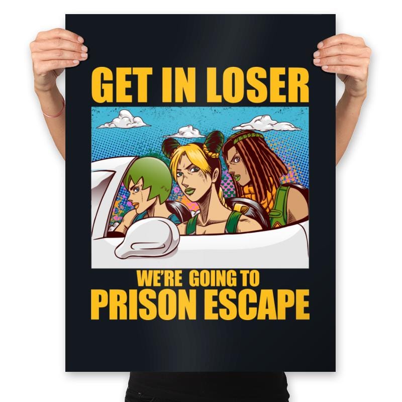 Prison Escape - Prints Posters RIPT Apparel 18x24 / Black