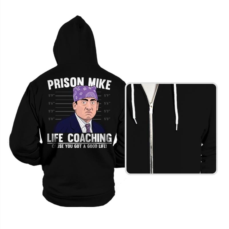 Prison Life Coaching - Hoodies Hoodies RIPT Apparel Small / Black