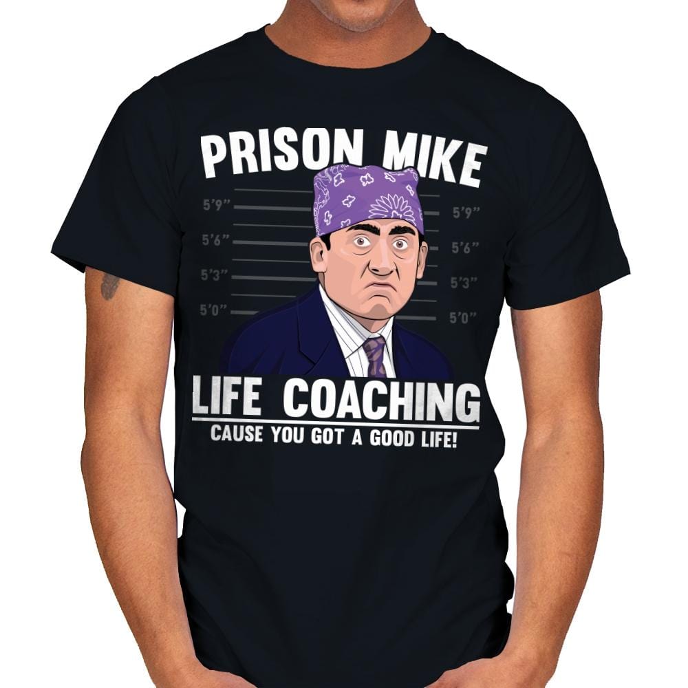 Prison Life Coaching - Mens T-Shirts RIPT Apparel Small / Black