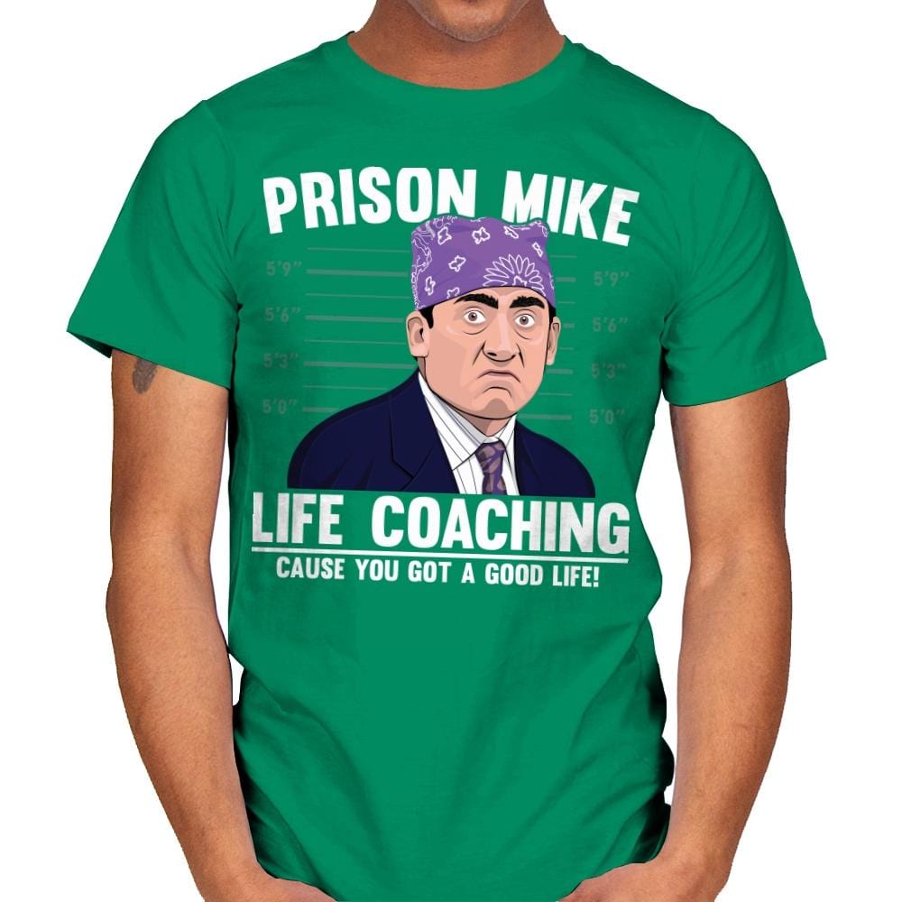 Prison Life Coaching - Mens T-Shirts RIPT Apparel Small / Kelly Green