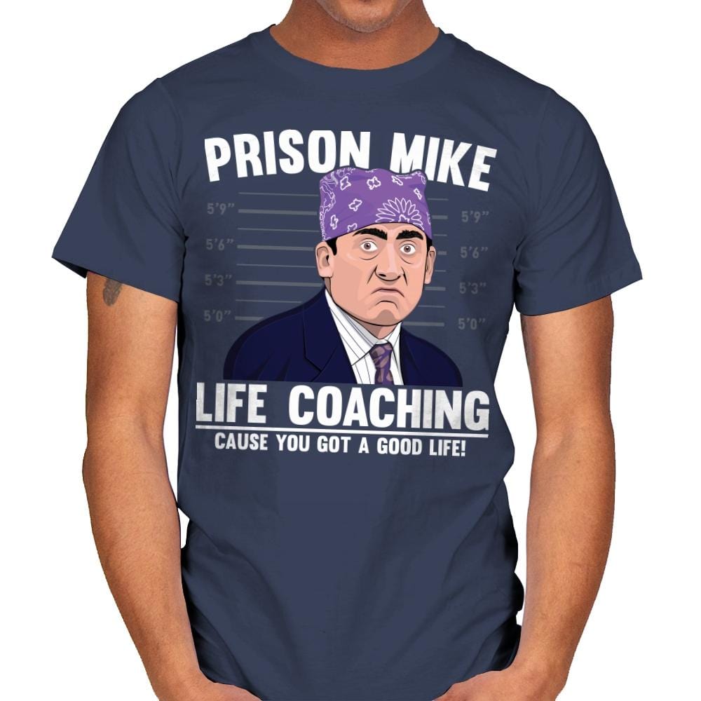 Prison Life Coaching - Mens T-Shirts RIPT Apparel Small / Navy