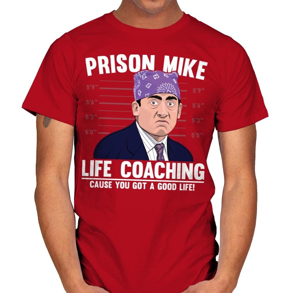 Prison Life Coaching - Mens T-Shirts RIPT Apparel Small / Red