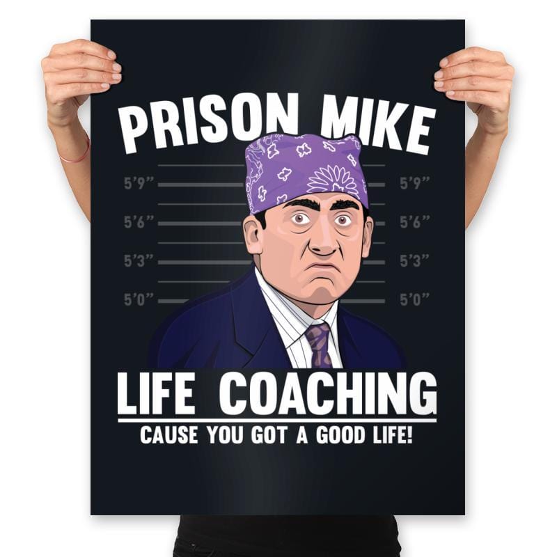 Prison Life Coaching - Prints Posters RIPT Apparel 18x24 / Black