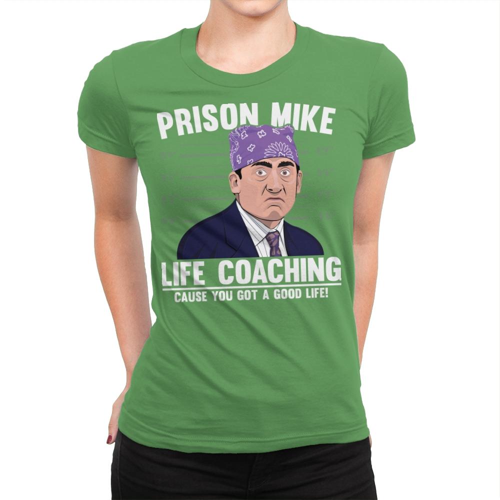 Prison Life Coaching - Womens Premium T-Shirts RIPT Apparel Small / Kelly Green