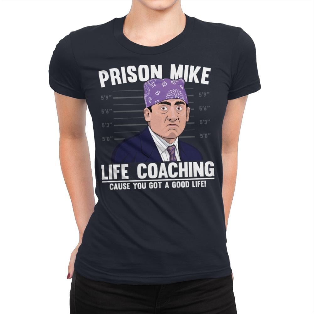 Prison Life Coaching - Womens Premium T-Shirts RIPT Apparel Small / Midnight Navy