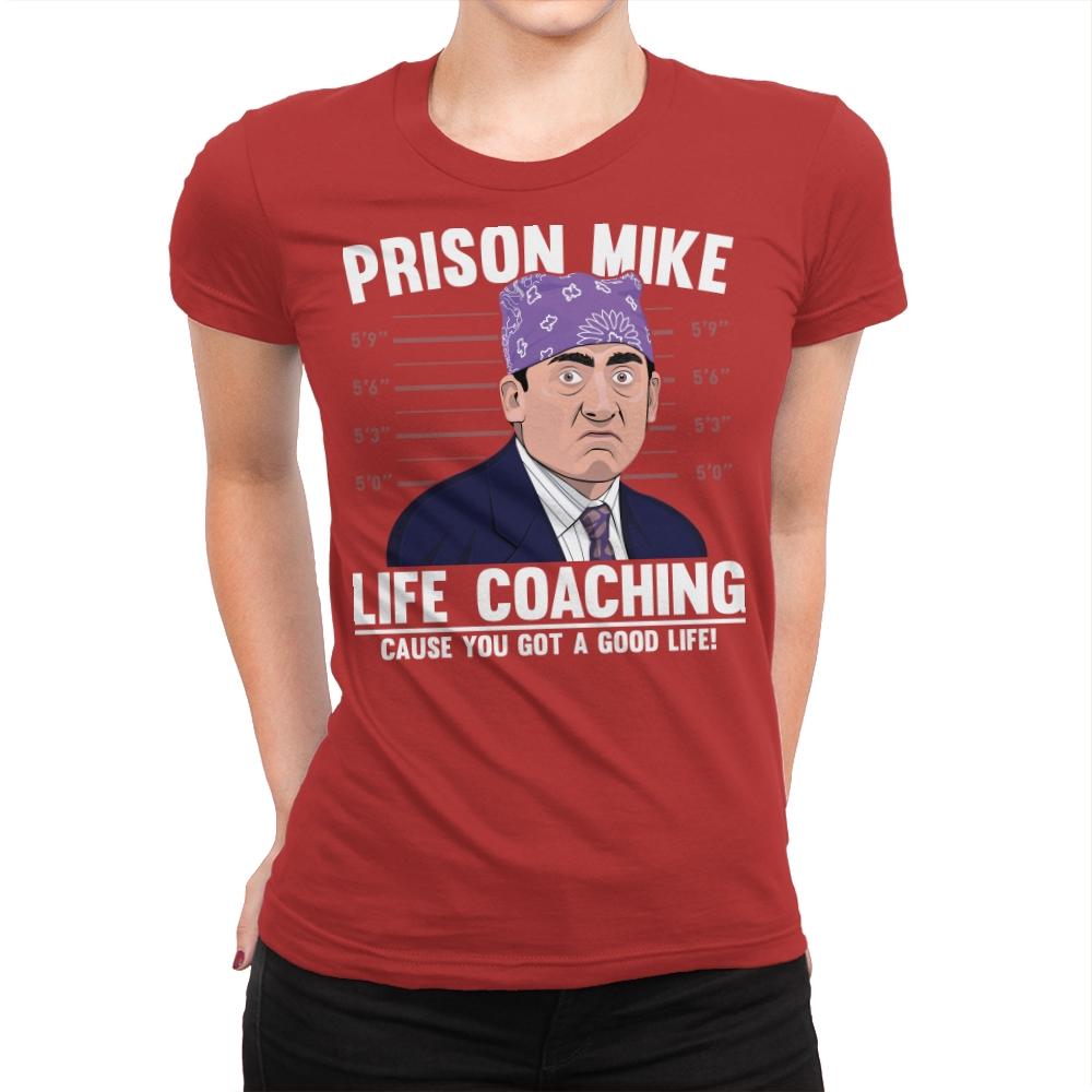 Prison Life Coaching - Womens Premium T-Shirts RIPT Apparel Small / Red