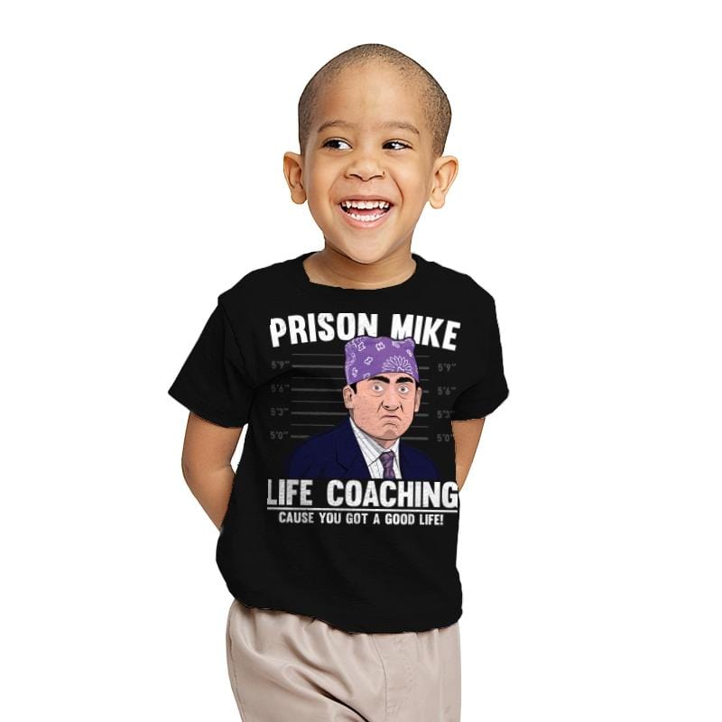 Prison Life Coaching - Youth T-Shirts RIPT Apparel X-small / Black