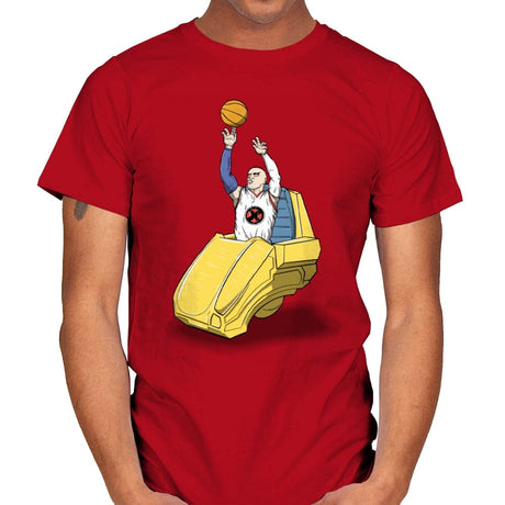 Professor X Jumpshot - Mens T-Shirts RIPT Apparel Small / Red