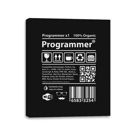 Programmer - Canvas Wraps Canvas Wraps RIPT Apparel 11x14 / Black