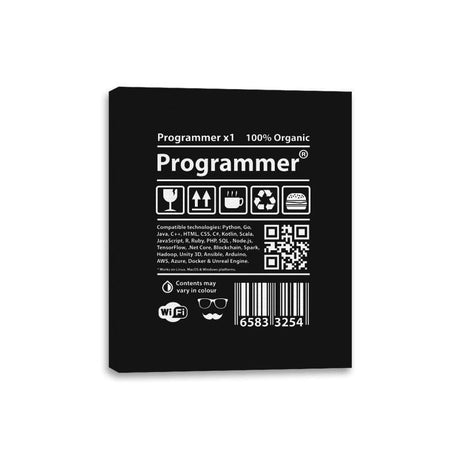 Programmer - Canvas Wraps Canvas Wraps RIPT Apparel 8x10 / Black
