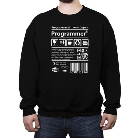 Programmer - Crew Neck Sweatshirt Crew Neck Sweatshirt RIPT Apparel Small / Black