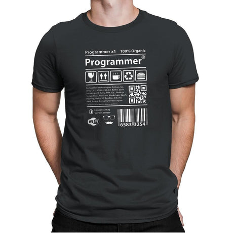 Programmer - Mens Premium T-Shirts RIPT Apparel Small / Heavy Metal
