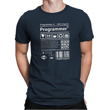 Programmer - Mens Premium T-Shirts RIPT Apparel Small / Indigo