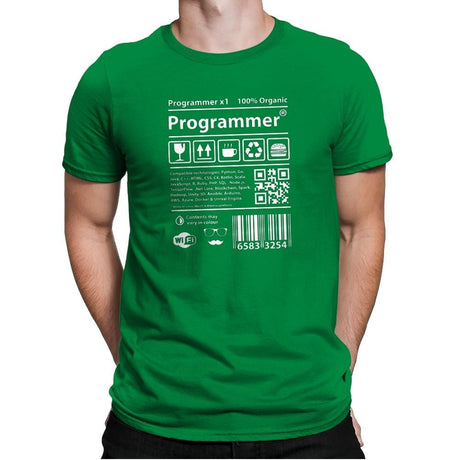Programmer - Mens Premium T-Shirts RIPT Apparel Small / Kelly Green