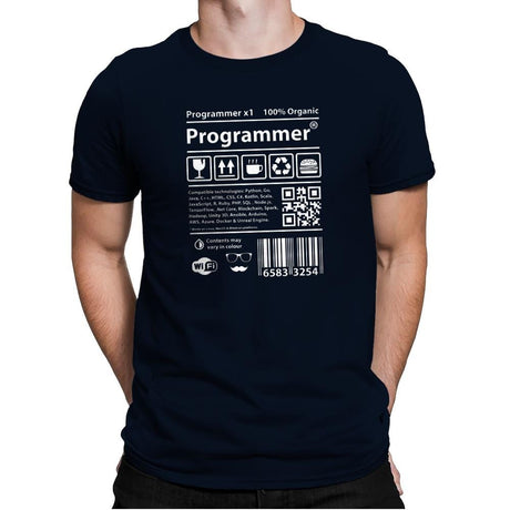 Programmer - Mens Premium T-Shirts RIPT Apparel Small / Midnight Navy